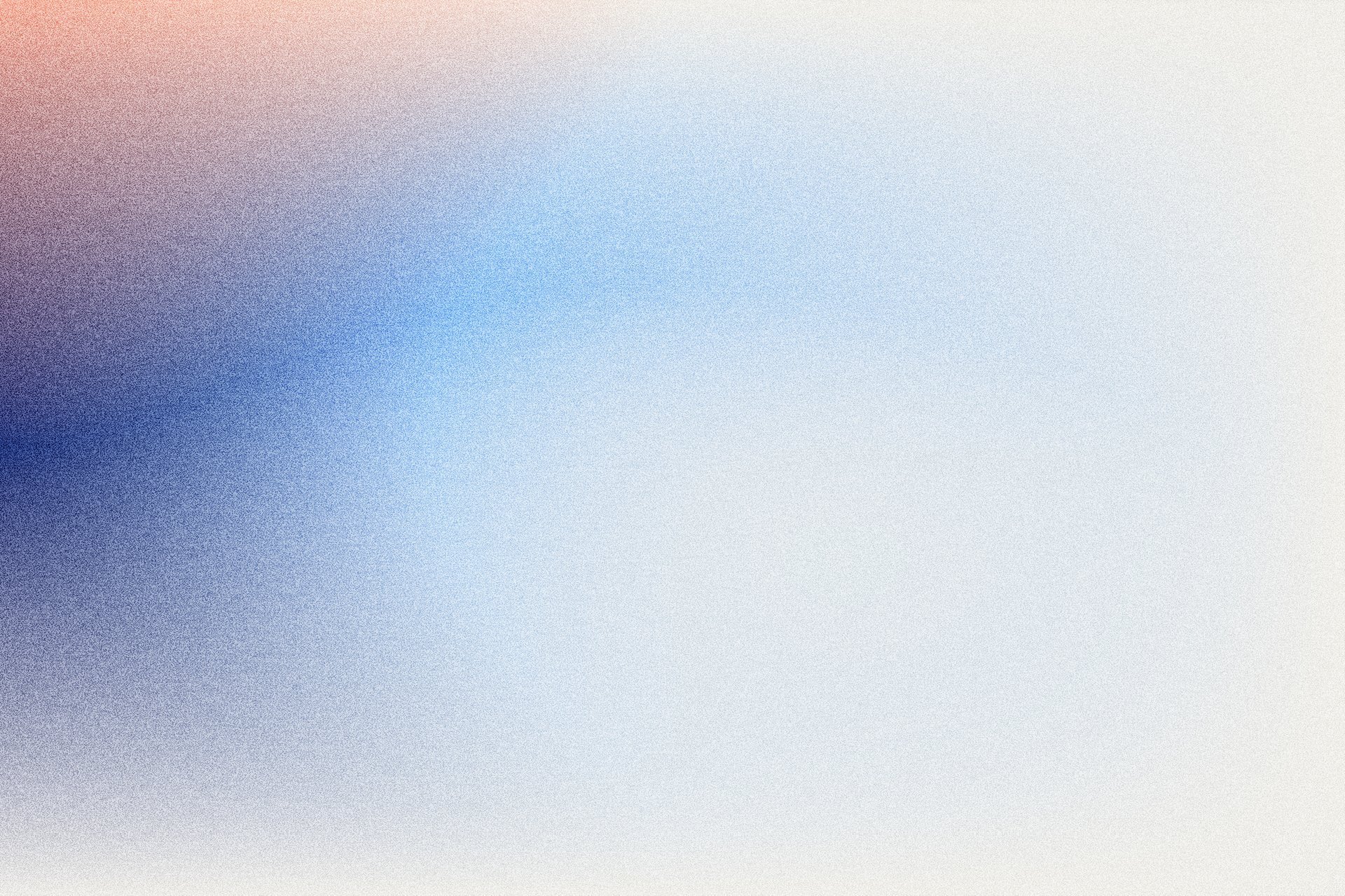 Abstract grainy gradient background in blue, white, and orange tones